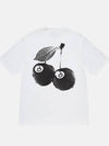 cherry t shirt white - STUSSY - BALAAN 1