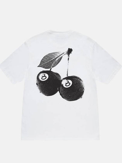 Cherries Short Sleeve T-Shirt White - STUSSY - BALAAN 2