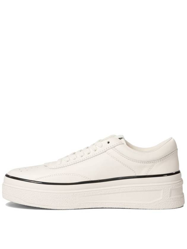 Jil Sander White Leather Sneakers - JIL SANDER - BALAAN 2