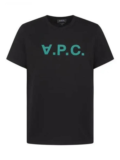 VPC Logo Organic Cotton Short Sleeve T-Shirt Black - A.P.C. - BALAAN 2