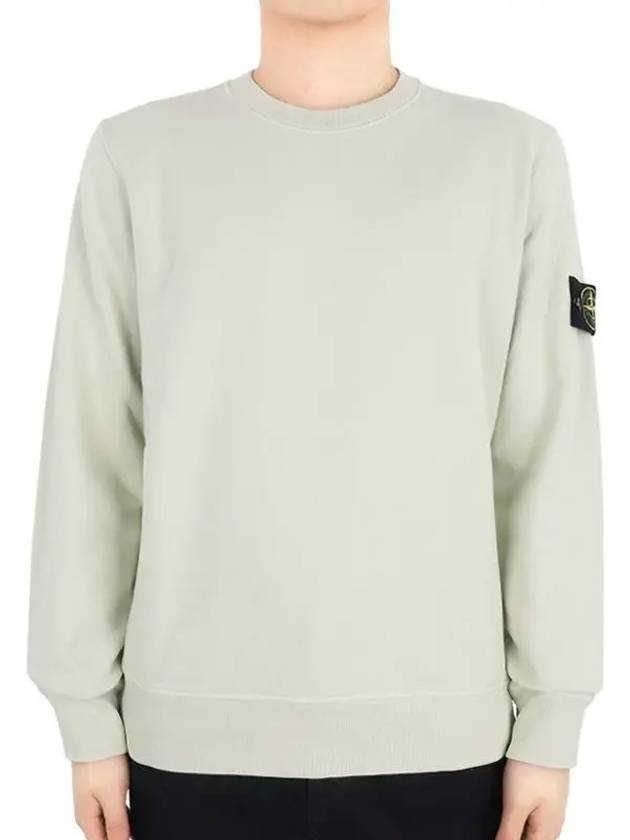 Wappen Patch Garment Dyed Sweatshirt Pistachio - STONE ISLAND - BALAAN 3