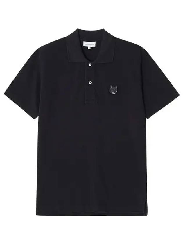 Bold Fox Head Patch Comfort Polo Shirt Black - MAISON KITSUNE - BALAAN 2