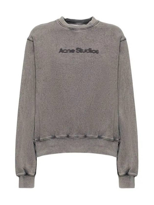 Blurred Logo Sweatshirt Faded Grey - ACNE STUDIOS - BALAAN 2