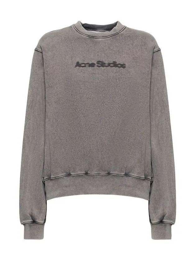 Blurred Logo Sweatshirt Faded Grey - ACNE STUDIOS - BALAAN 3