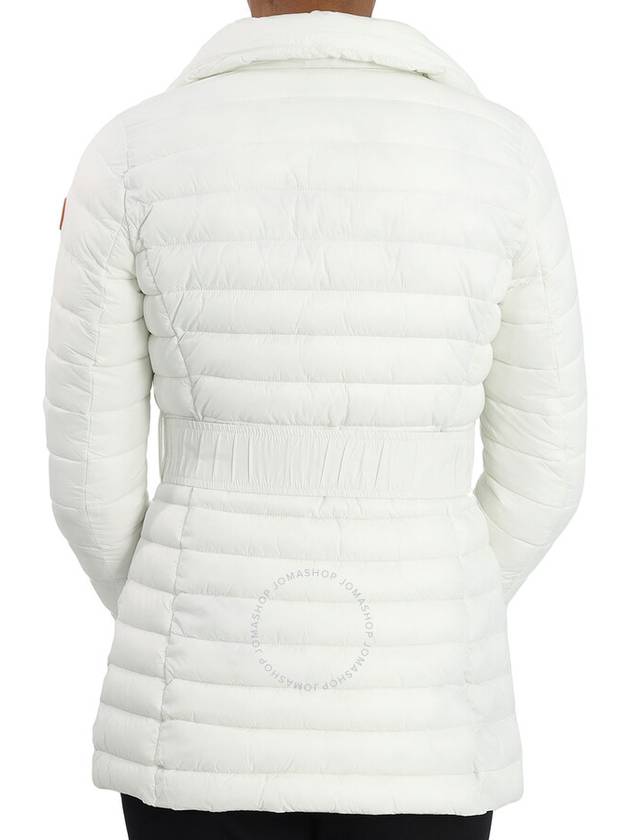 Save The Duck Ladies White Adeline Belted Jacket, Brand Size 4 (X-Large) - SAVE THE DUCK - BALAAN 3