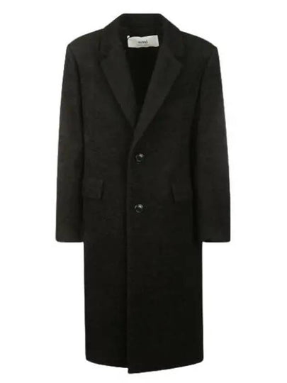 Men's Wool Single Coat Black - AMI - BALAAN 2