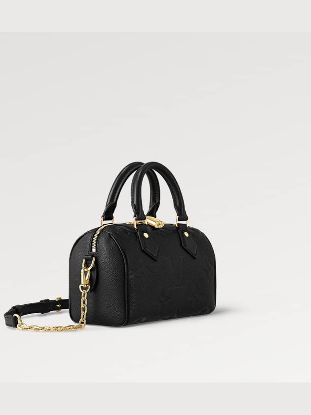 Speedy Bandouliere 20 Monogram Empreinte Strap Tote Bag Black - LOUIS VUITTON - BALAAN 4