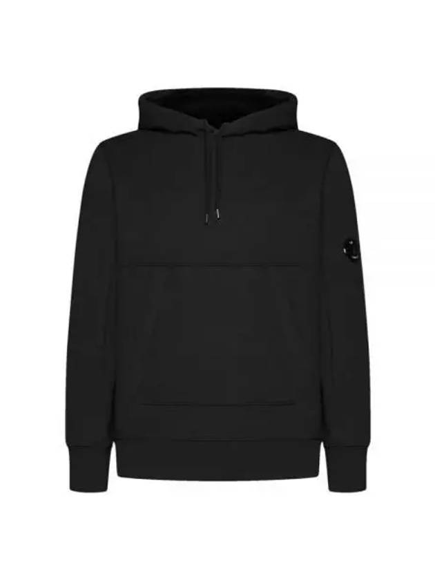 Diagonal Raised Fleece Hoodie Black - CP COMPANY - BALAAN 2