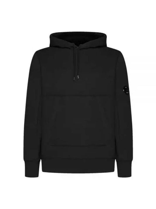 Diagonal Raised Fleece Hoodie Black - CP COMPANY - BALAAN 2