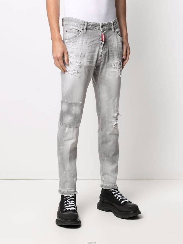 Cool Guy Logo Patch Pocket Jean Gray - DSQUARED2 - BALAAN.