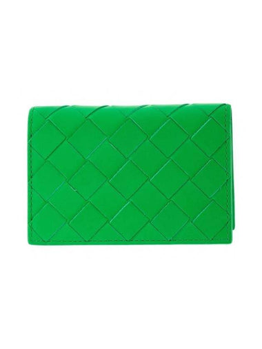 Intrecciato Card Wallet Green - BOTTEGA VENETA - BALAAN 1