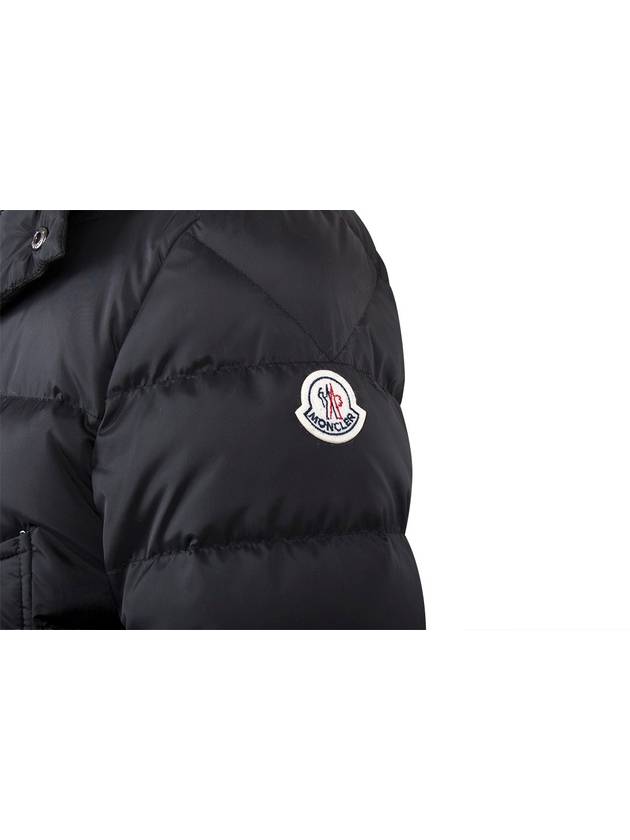 Cluny Long Down Jacket Black - MONCLER - BALAAN 4