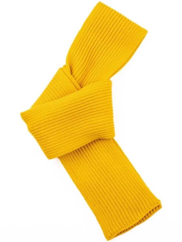 ribbed wool short muffler yellow SHORT SCARF YELLOW - ANDERSEN-ANDERSEN - BALAAN 3