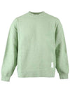 12Th Anniversary Logo Label Patch Brushed Sweatshirt Green - ACNE STUDIOS - BALAAN 2