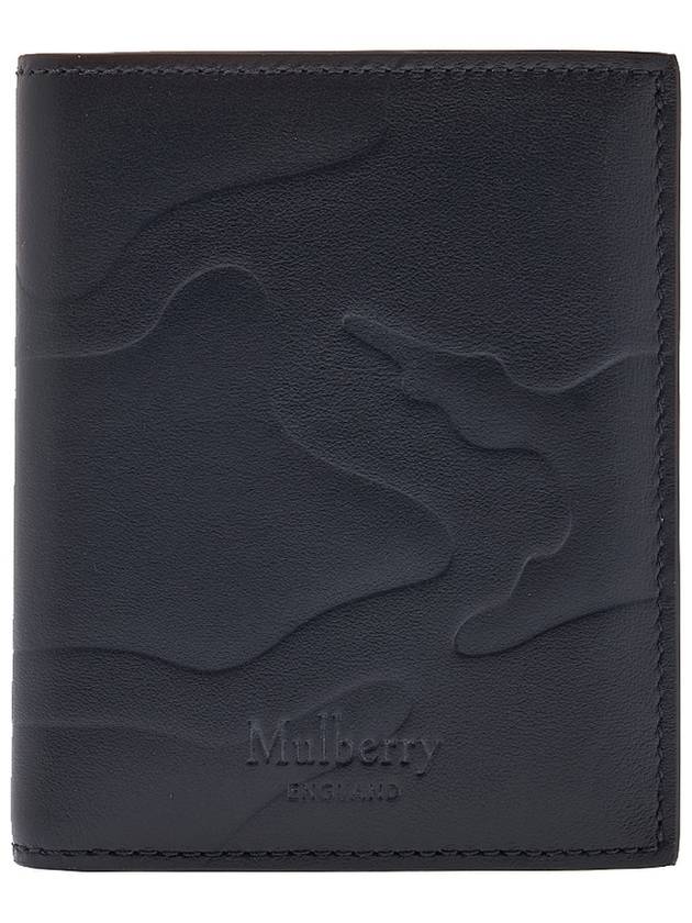 Camo Embossed Leather Tri-Fold Half Wallet Black - MULBERRY - BALAAN 2