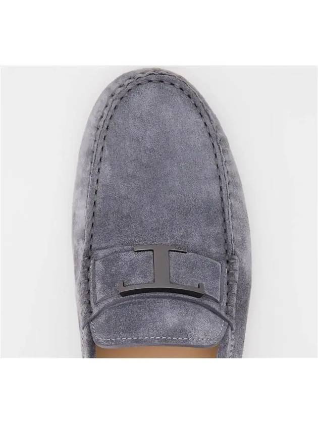 Gommino Suede Driving Shoes Grey - TOD'S - BALAAN.
