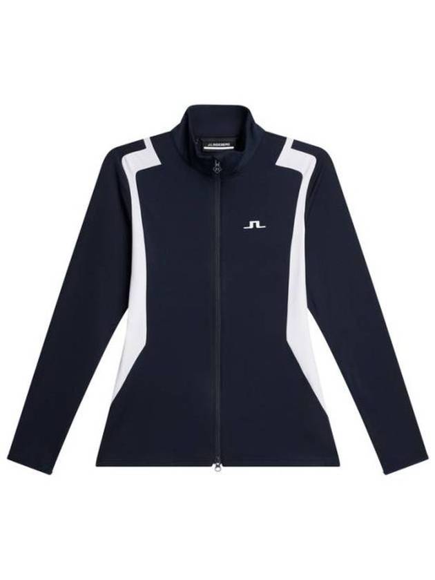 Women's Mae Zip Mid Layer Track Jacket Navy - J.LINDEBERG - BALAAN 2