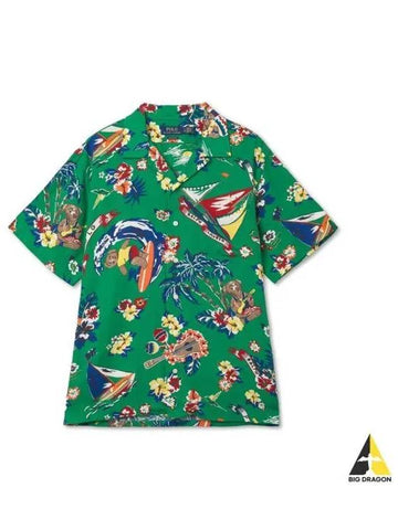 Classic Fit Polo Bear Print Camp Shirt Multi - POLO RALPH LAUREN - BALAAN 1