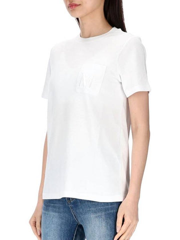 Lecito Logo Short Sleeve T-Shirt White - MAX MARA - BALAAN 1