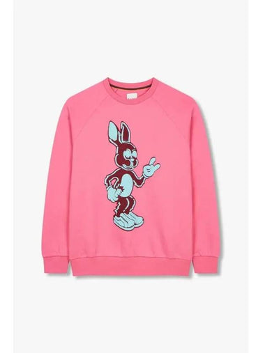 Sseudday Max PS Bunny Print Raglan Sweatshirt Dark Pink - PAUL SMITH - BALAAN 1