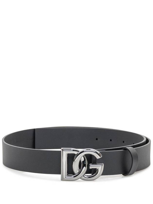 Logo Leather Belt Black - DOLCE&GABBANA - BALAAN 2