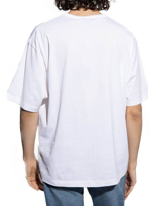 Logo Patch Cotton Short Sleeve T-Shirt White - ACNE STUDIOS - BALAAN 4