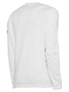 Compass Badge Ribbed Cotton Knit Top White - STONE ISLAND - BALAAN 3