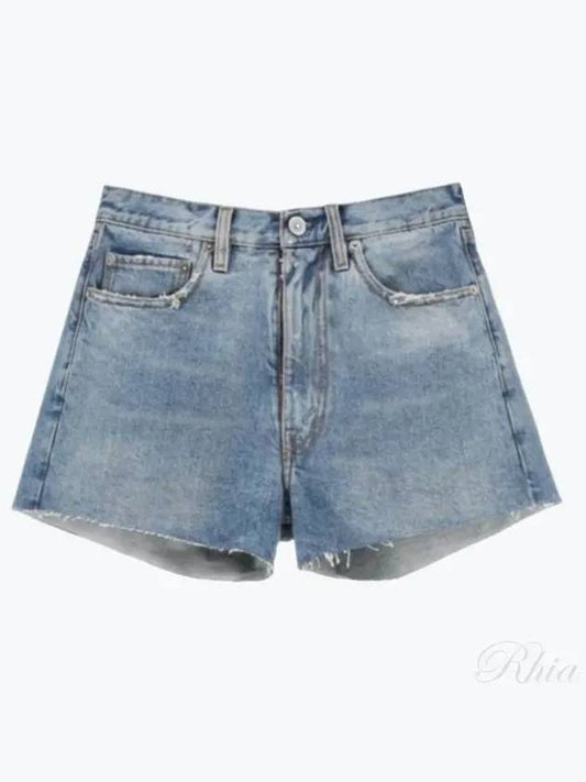 low cut hem denim shorts blue - MAISON MARGIELA - BALAAN 2