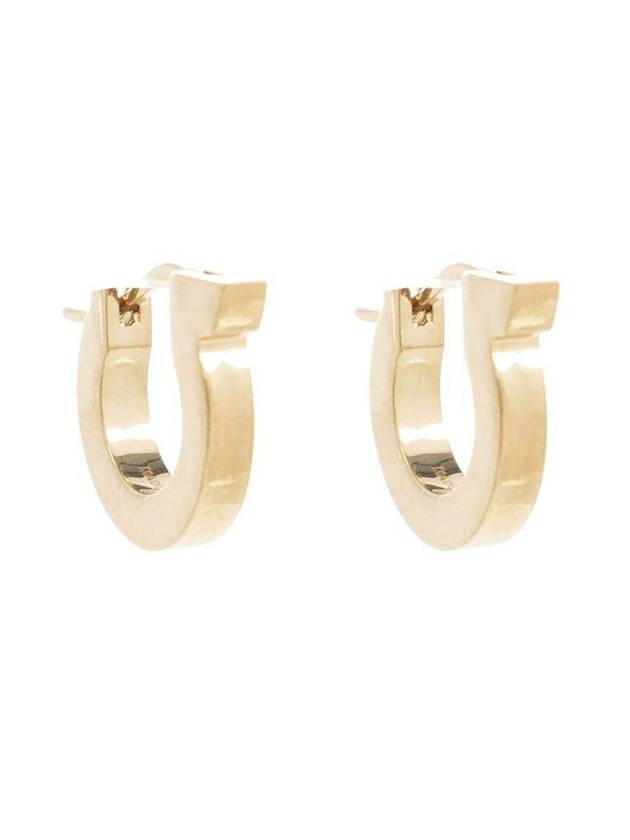 Gancini Hoop Earrings Gold - SALVATORE FERRAGAMO - BALAAN 1