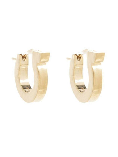 Gancini Hoop Earrings Gold - SALVATORE FERRAGAMO - BALAAN 1