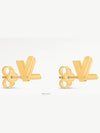 Go 14 Earrings Gold - LOUIS VUITTON - BALAAN 3