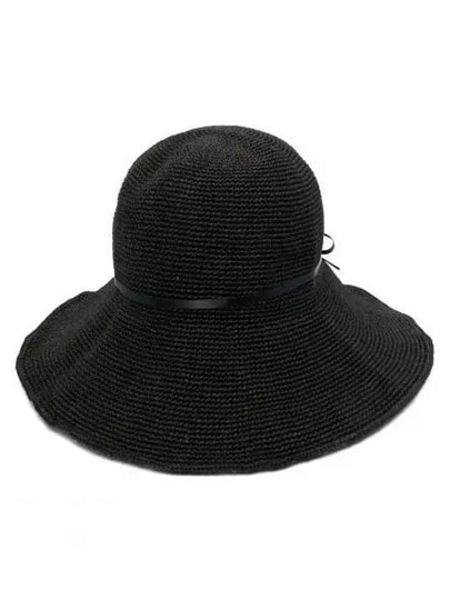 Paper Woven Straw Hat Black - TOTEME - BALAAN 2