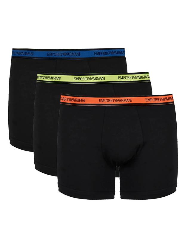 Logo Briefs 3 Pack Black - EMPORIO ARMANI - BALAAN 1