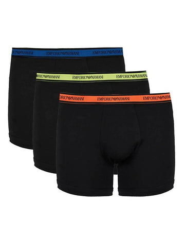 Logo Briefs 3 Pack Black - EMPORIO ARMANI - BALAAN 1