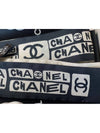 Twilly silk black white CC logo scarf AAA372 - CHANEL - BALAAN 4