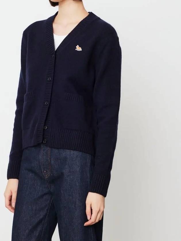 Baby Fox Patch Boxy Cardigan Navy - MAISON KITSUNE - BALAAN 3