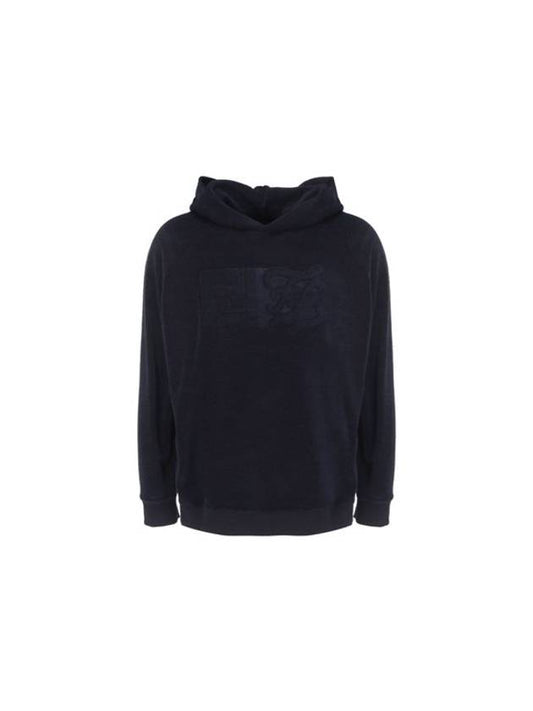 Men's Cotton Hoodie Navy - FENDI - BALAAN 2