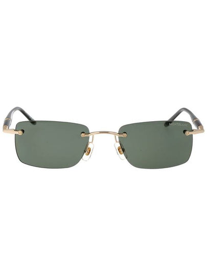 Sunglasses MB0344S 005 GOLD GRAY GREEN - MONTBLANC - BALAAN 2