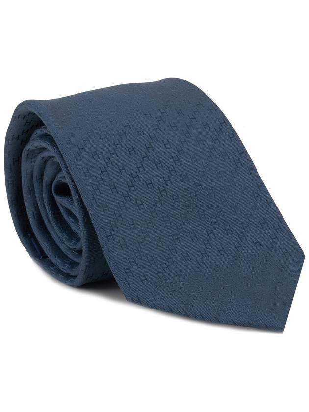 Faconnee New H Tie Blue - HERMES - BALAAN 1