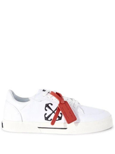 vulcanized contrast tag canvas sneakers OMIA293S24FAB0010210 - OFF WHITE - BALAAN 1