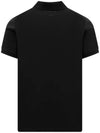 Logo Patch Cotton Polo Shirt Black - MONCLER - BALAAN 4