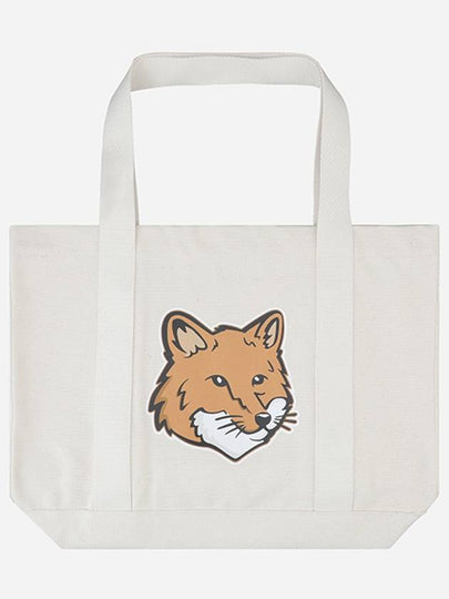 Fox Head Print Tote Bag Ecru - MAISON KITSUNE - BALAAN 2