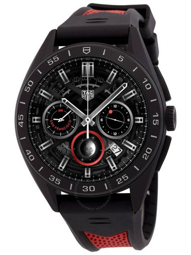 Tag Heuer Connected Quartz Analog-Digital Black Dial Men's Smart Watch SBR8A80.EB0259 - TAG HEUER - BALAAN 1