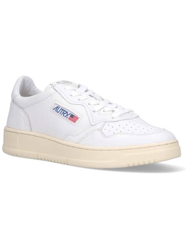 Medalist Goatskin Low Top Sneakers White - AUTRY - BALAAN 3