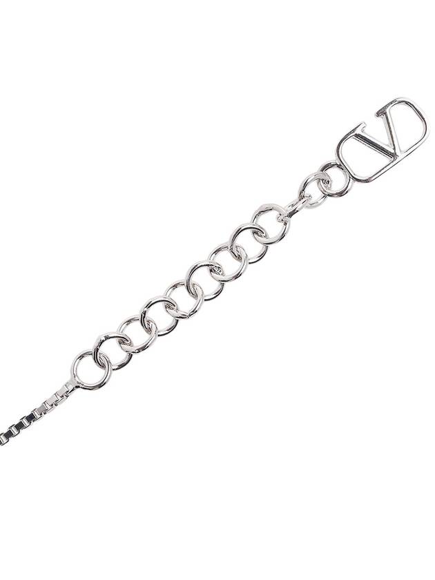 V-Ring Metal Bracelet Palladium - VALENTINO - BALAAN 6