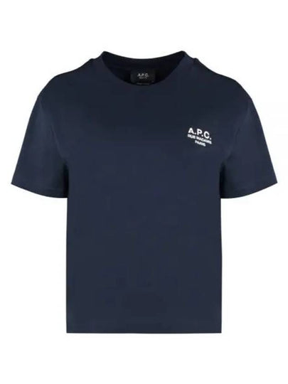 Boxy Rue Madame Short Sleeve T-Shirt Navy - A.P.C. - BALAAN 2