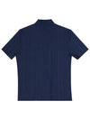 Slim Fit Zip-Up Short Sleeve T-Shirt Navy - TOMMY HILFIGER - BALAAN 3