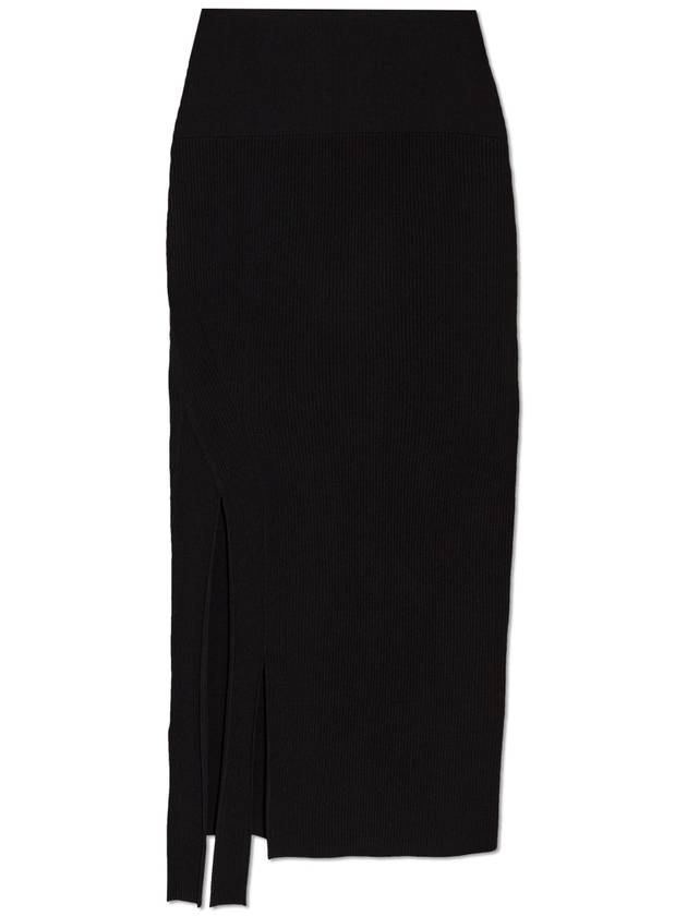 Victoria Beckham Ribbed Skirt, Women's, Black - VICTORIA BECKHAM - BALAAN 1