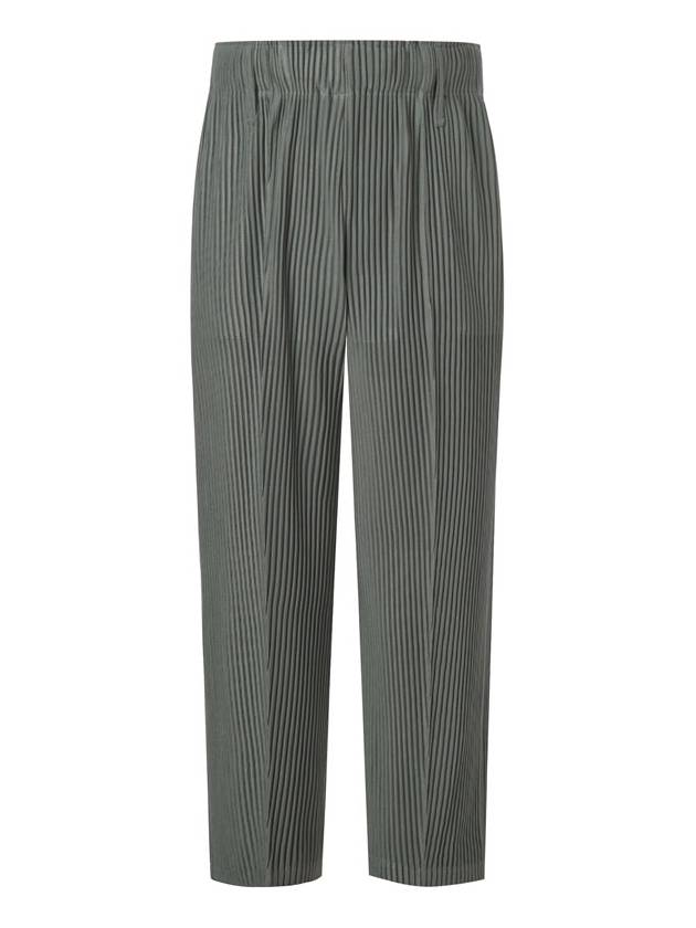 Tuck Pleated Straight Pants Grey - MONPLISSE - BALAAN 1