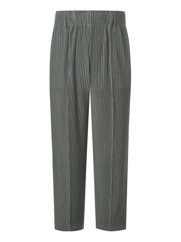 Tuck Pleated Straight Pants Grey - MONPLISSE - BALAAN 1